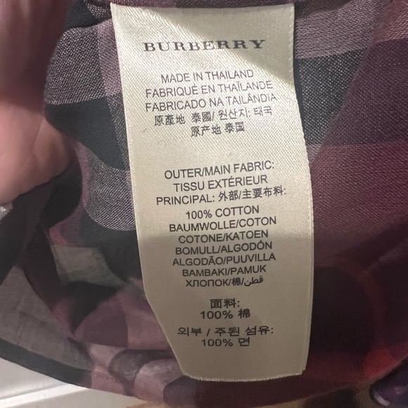 Burberry button-up shirt womens size small - Picture 3 of 4